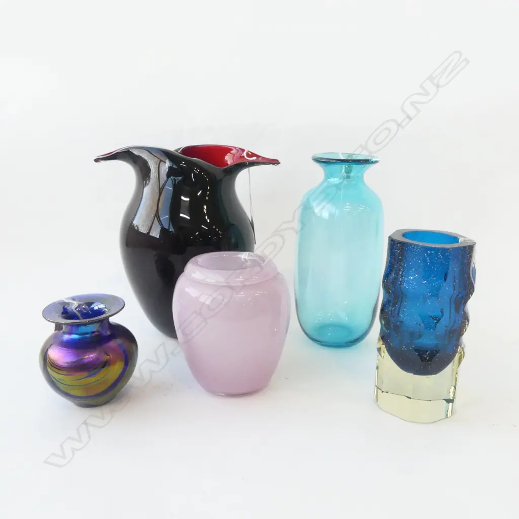 5 ART GLASS VASES H.240mm Image 1++