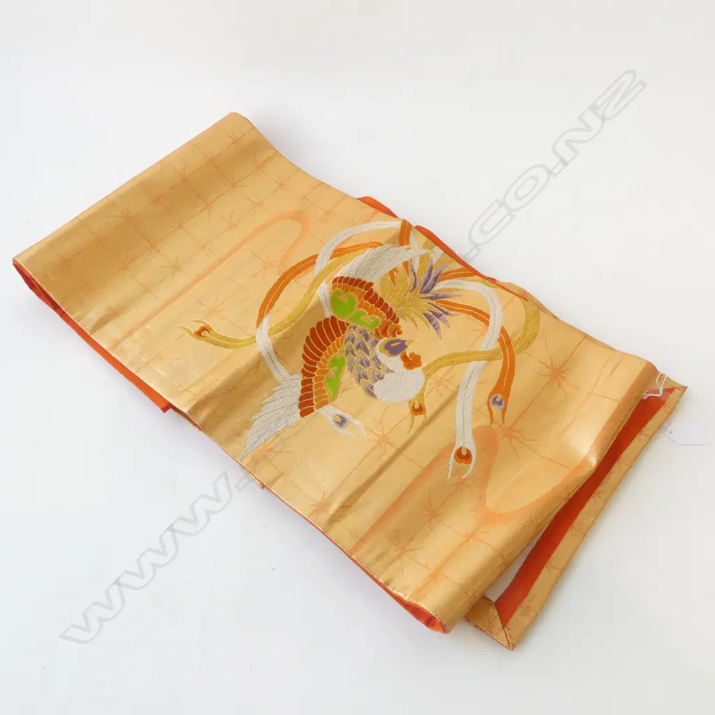 JAPANESE QUALITY VINTAGE HAND WOVEN SILK OBI Image 1++