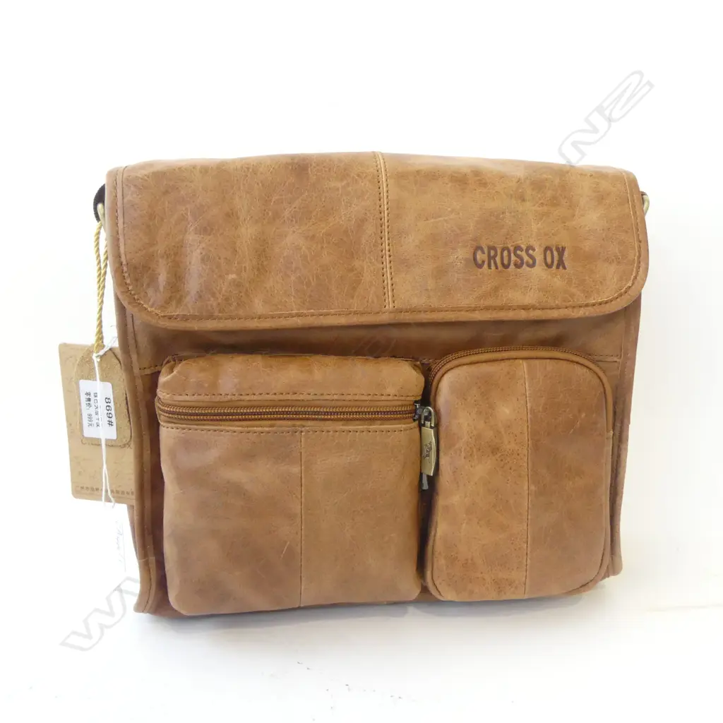 'CROSS OX' LEATHER BAG W.280mm Image 1++