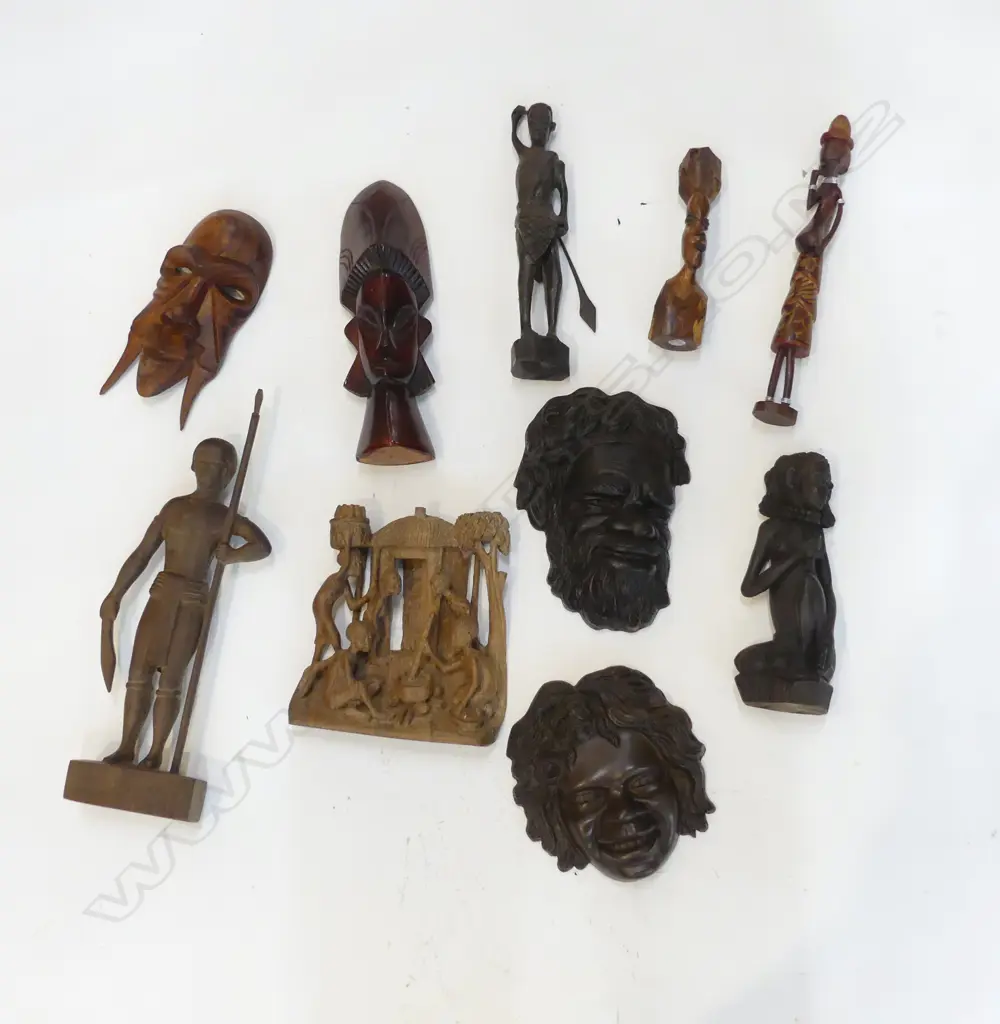 10PCS ETHNIC ART CARVED FIGURES ETC Image 1++
