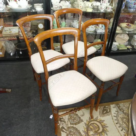 4 ANTIQUE DINING CHAIRS