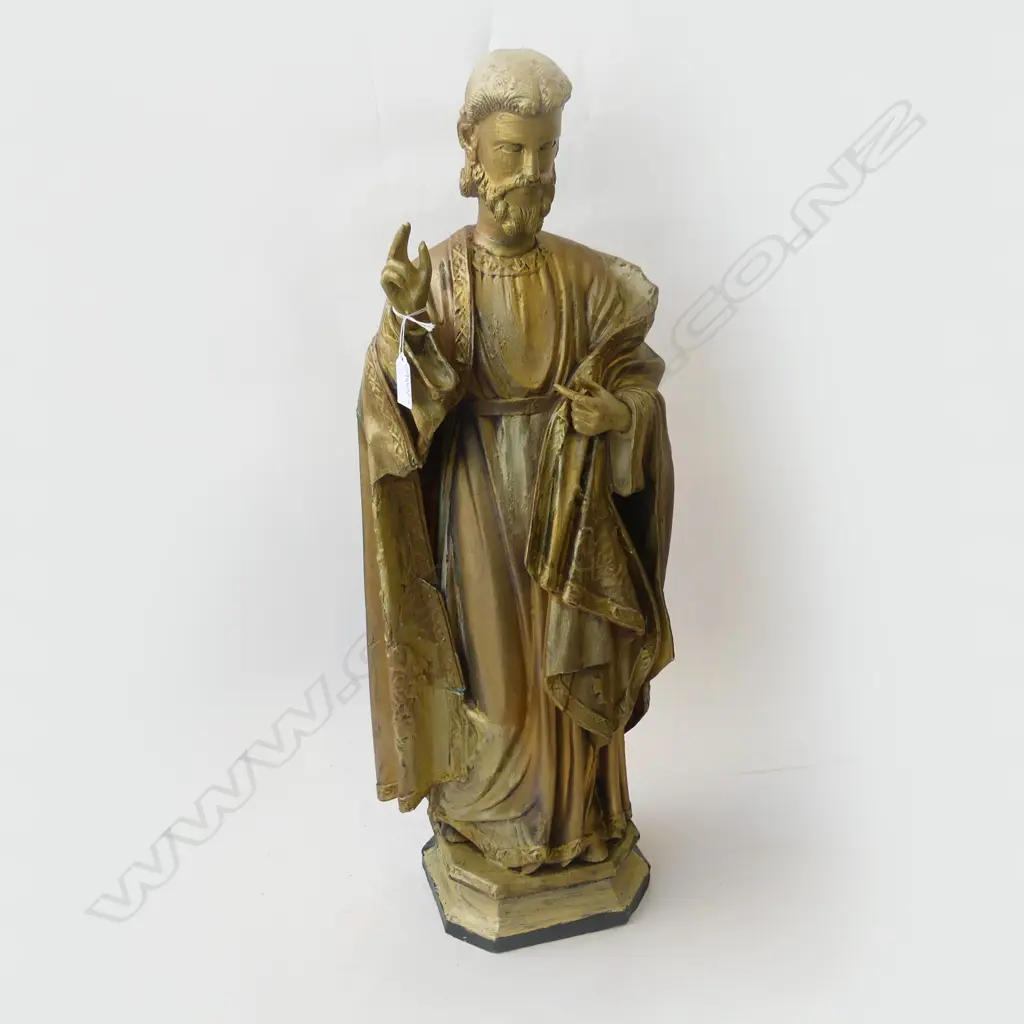 GOLD PAINTED RELIGIOUS FIGURE H.700mm Image 1++