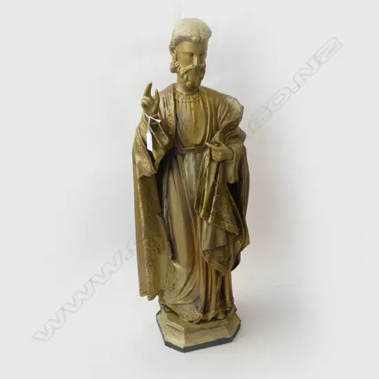 GOLD PAINTED RELIGIOUS FIGURE H.700mm