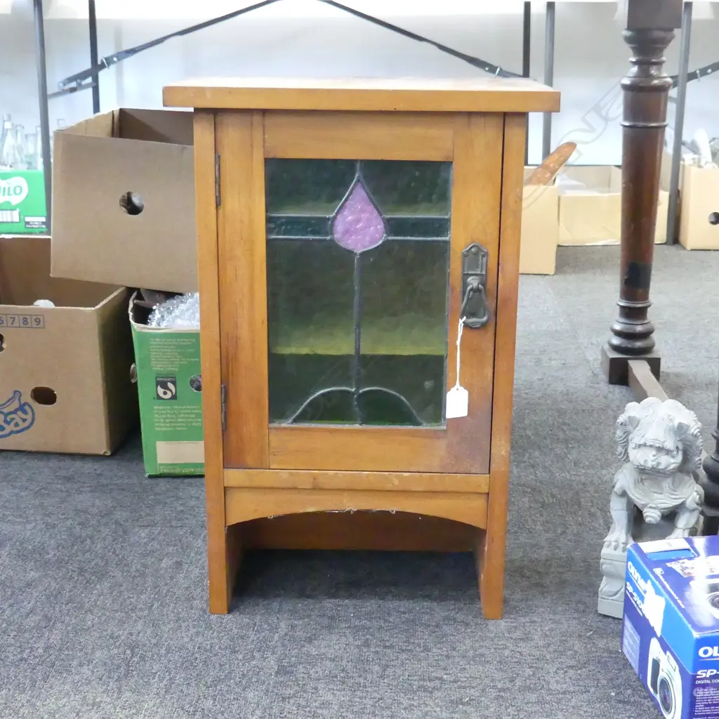 ARTS & CRAFTS LEAD LIGHT CABINET 390x210x600mm Image 1++