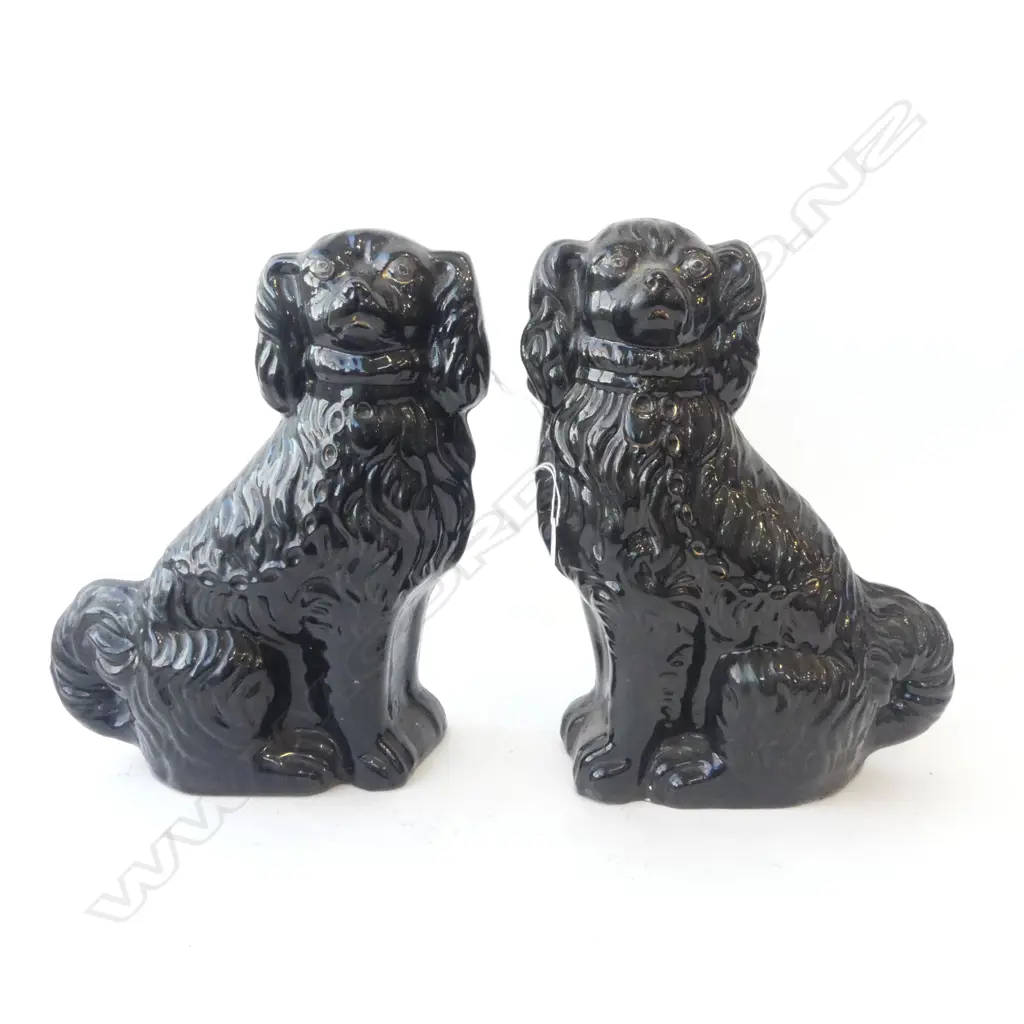 PR BLACK STAFFORDSHIRE DOGS H.300mm Image 1++