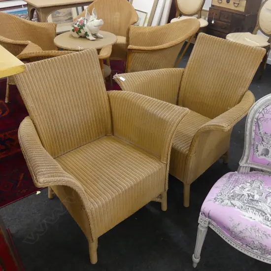 PR LUSTYS LLOYD LOOM ARM CHAIRS 850x650x830mm