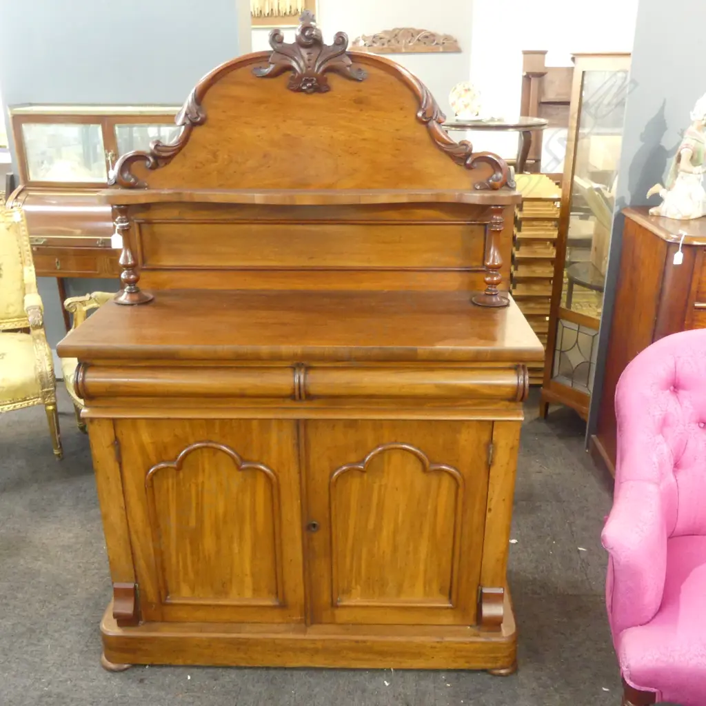 VICTORIAN MAHOGANY CHIFFONIER 1100x480x1620mm Image 1++