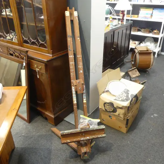 1920S VINTAGE ARTISTS EASEL H1160MM