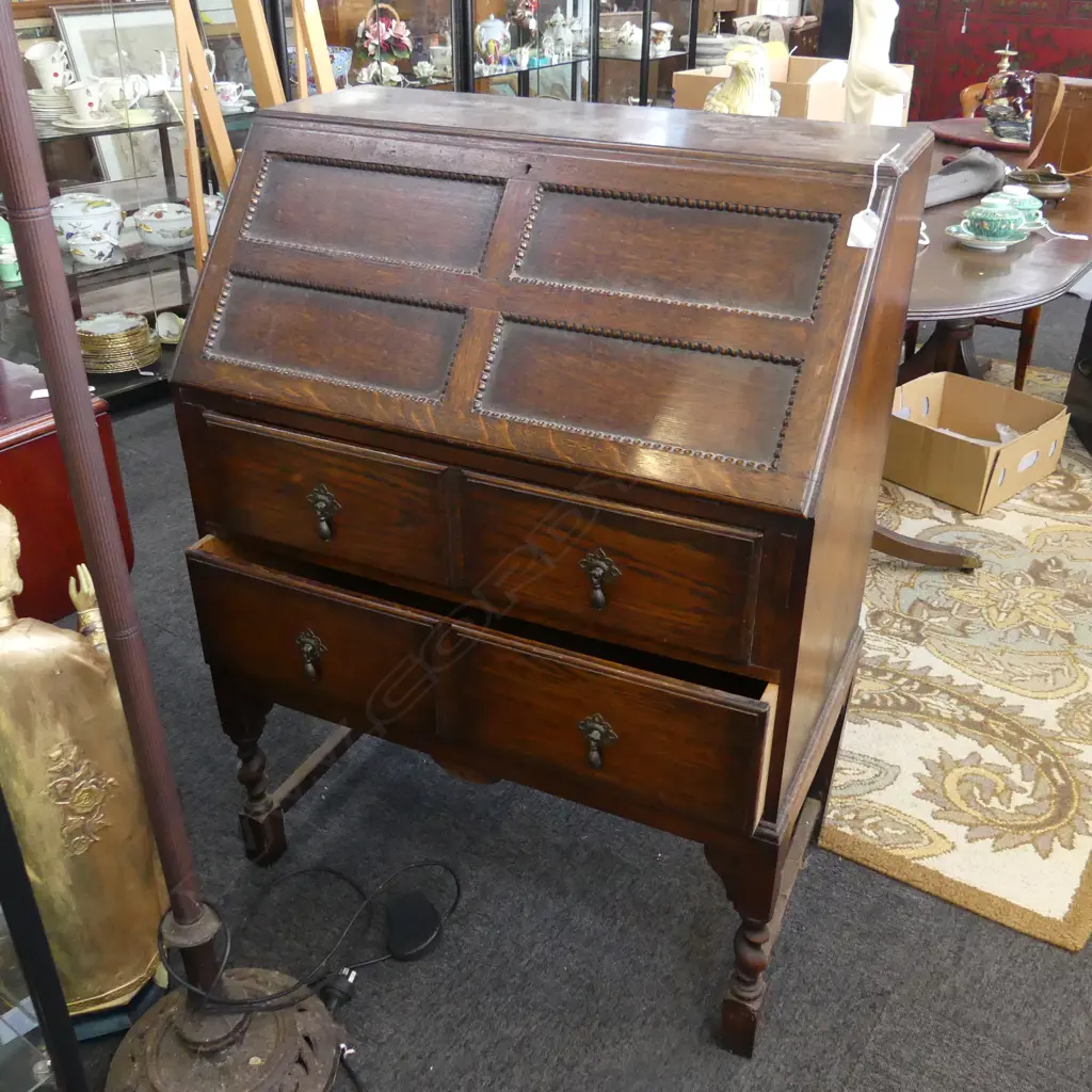 OAK DROP FRONT BUREAU 780x435x1050mm Image 1++