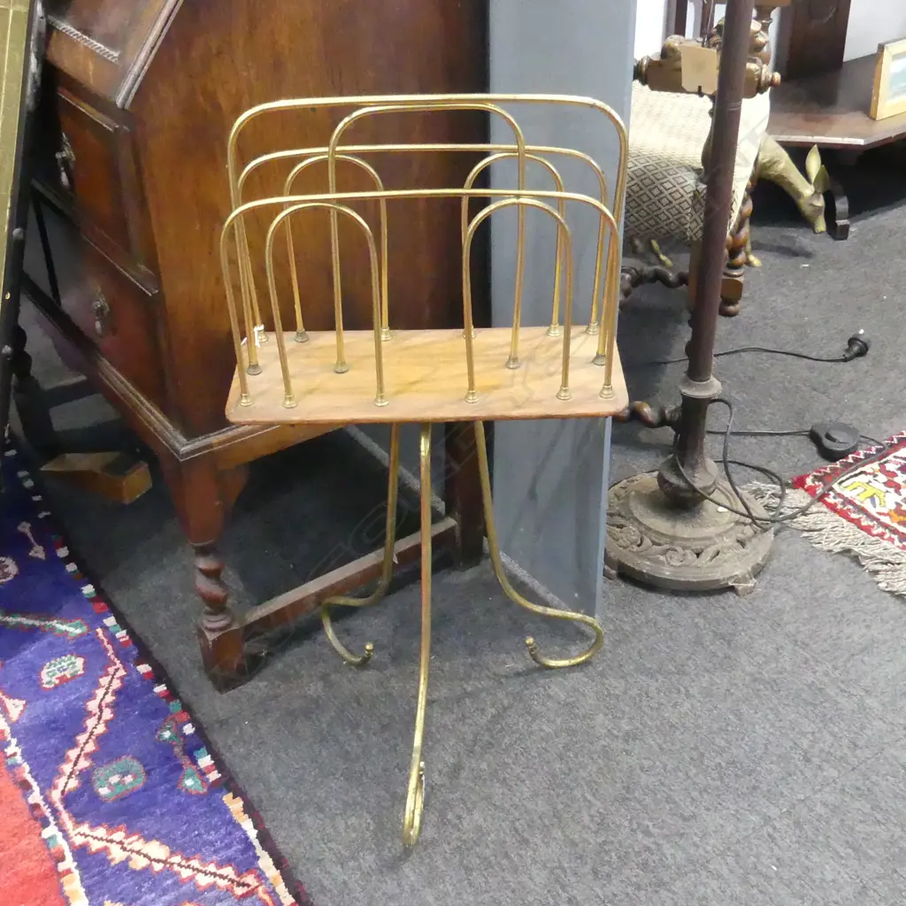 VINTAGE MAGAZINE RACK H.800mm Image 1++