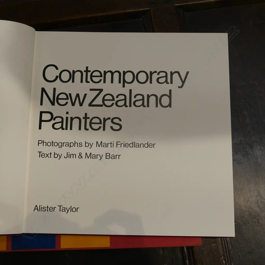 CASED BOOK; CONTEMPORARY NZ PAINTERS, ALISTER TAYLOR 1980 Image 1++
