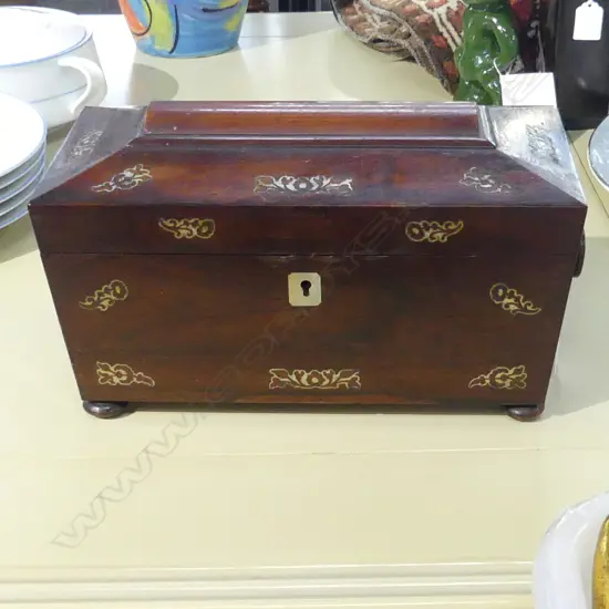 ANTIQUE TEA CADDY W.340mm
