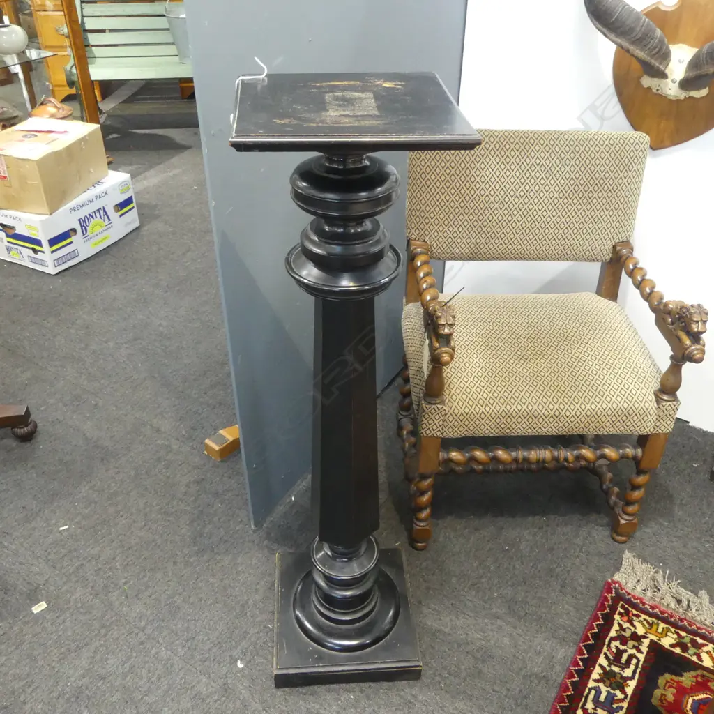 ANTIQUE EBONISED PLINTH H.1170mm Image 1++