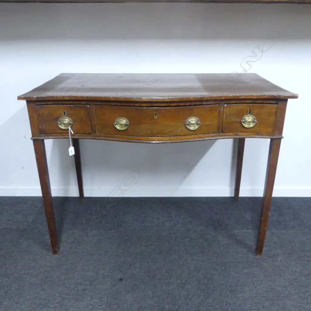 ANTIQUE DESK SERPENTINE FRONT 1040x610x760mm Image 1++