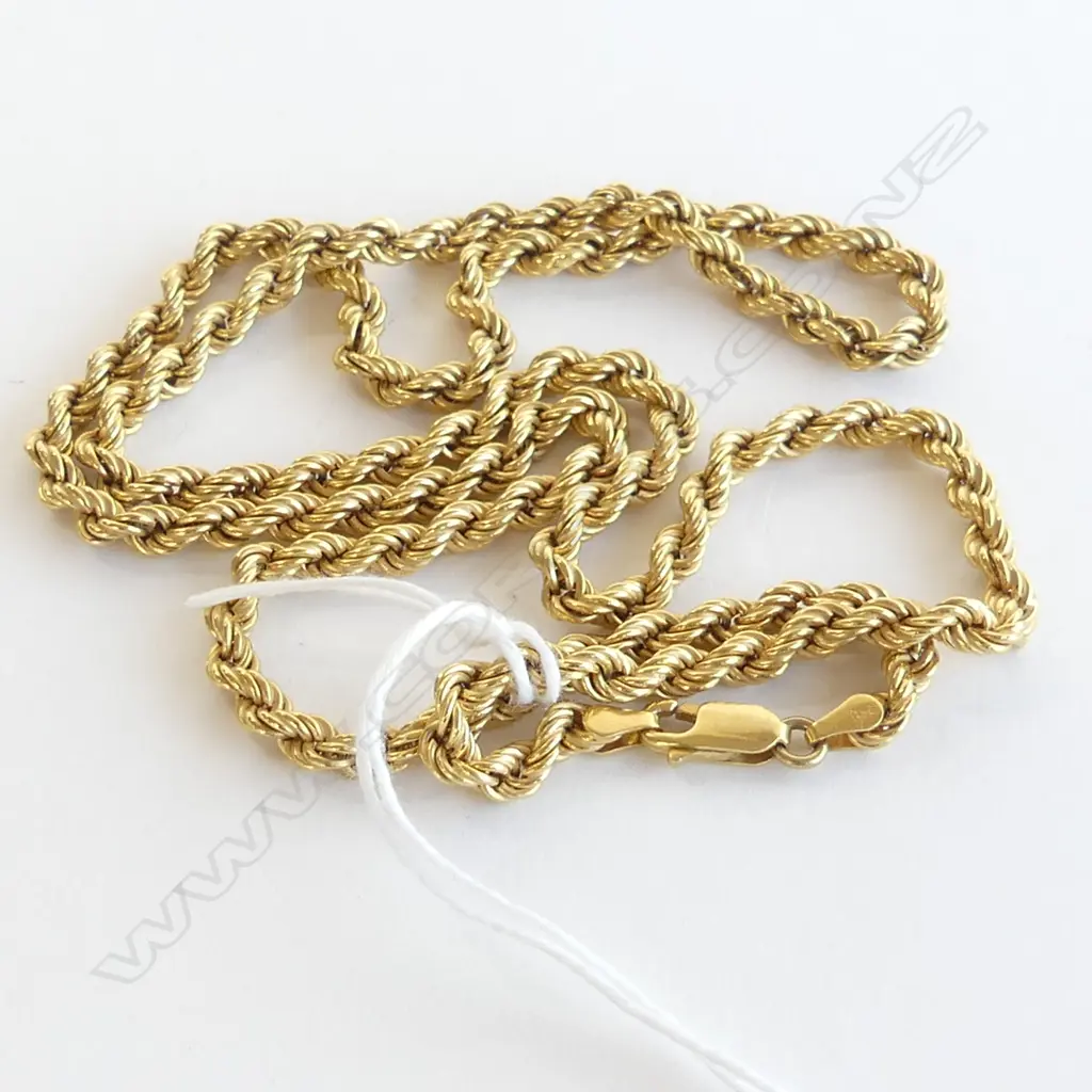 9CT GOLD NECKLACE 14.2gms Image 1++