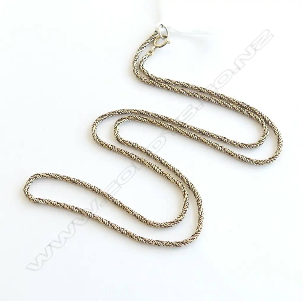 9ct YELLOW GOLD FINE NECK CHAIN L.510mm 6.65gms Image 1++