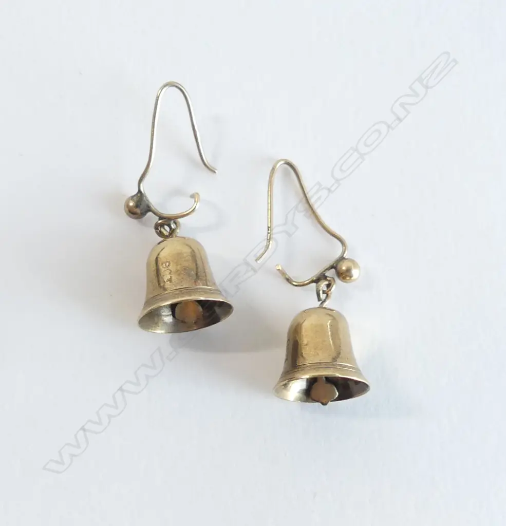 PR 9CT 'BELL' EARRINGS 1.9gms Image 1++