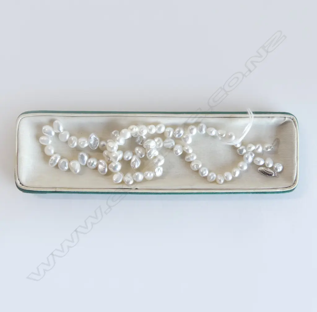 FRESH WATER PEARL NECKLACE L.460mm Image 1++
