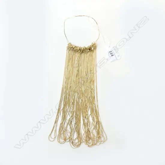  GOLD PLATE FLATE DESIGN GERMAN SHORT CHAIN 
