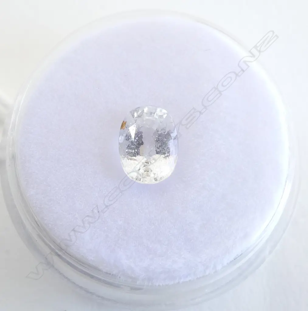1.25 UNSET SRI LANKEN WHITE SAPPHIRE Image 1++