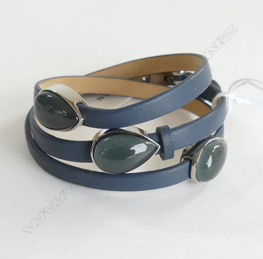 SKAGEN DENMARK TRIPLE WRAP GEM SET BRACELET, NEW Image 1++