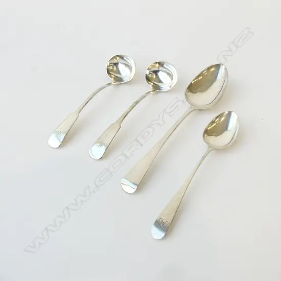 4 PCES STG SILVER CUTLERY 158gms