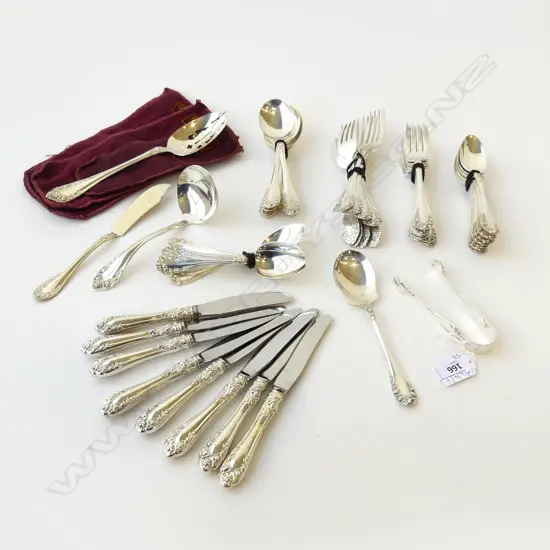 53 PCE NORTHUMBRIA STERLING SILVER CUTLERY SET 1526gms...