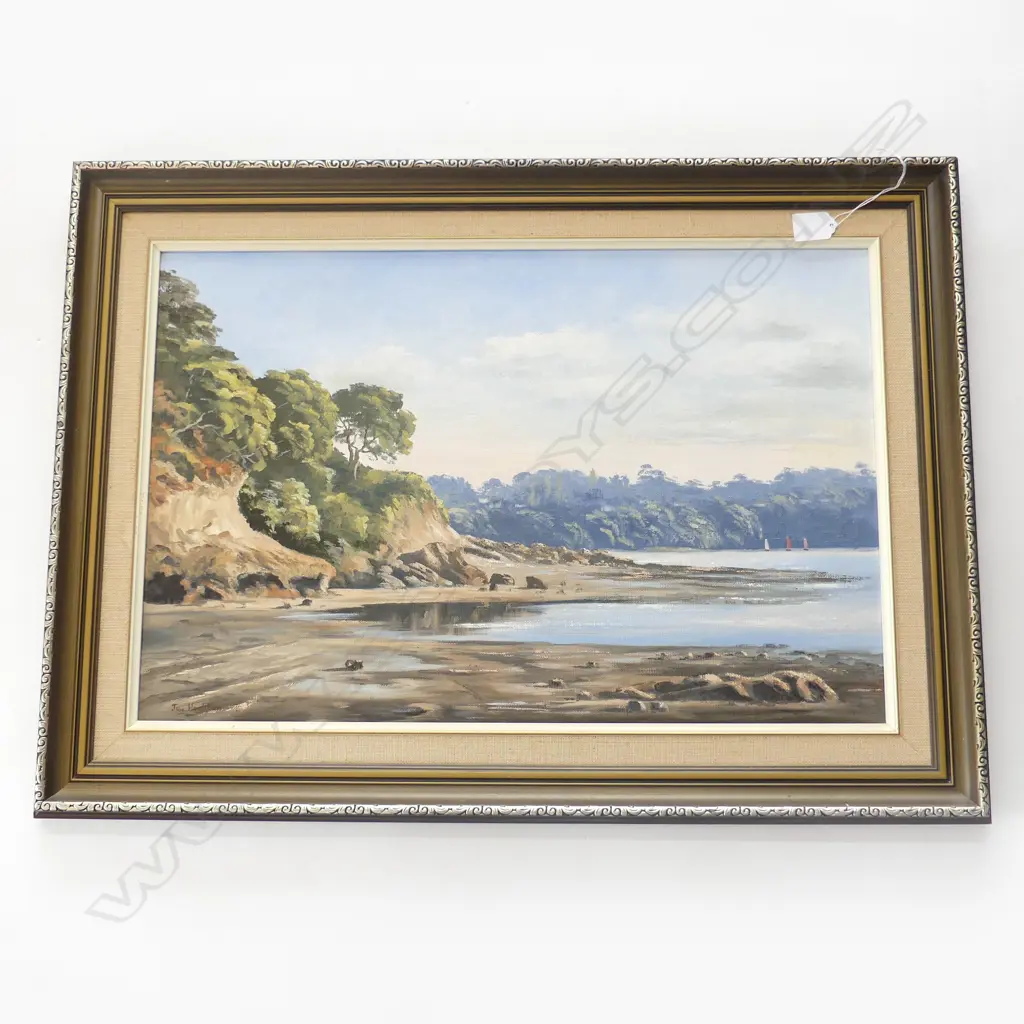 OIL ON BOARD GLENDOWIE BY JOY HOINHAM H550 L760MM Image 1++