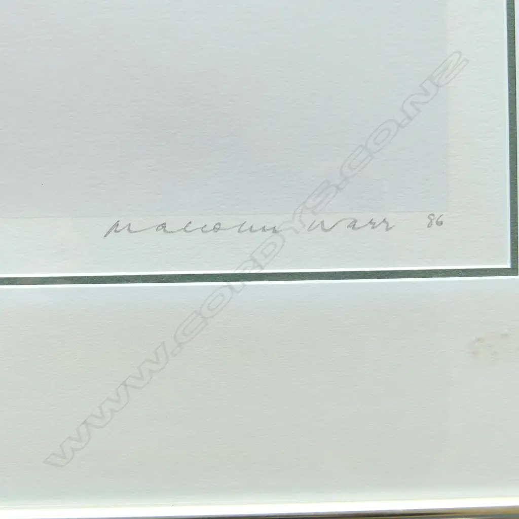 MALCOLM WARR NUMBERED PRINT RANGATOTO FROM MUSICK POINT H720 L960MM Image 1++