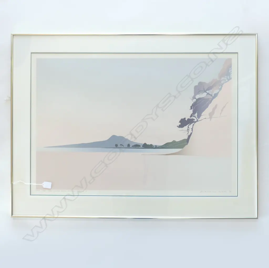 MALCOLM WARR NUMBERED PRINT RANGATOTO FROM MUSICK POINT H720 L960MM Image 1++
