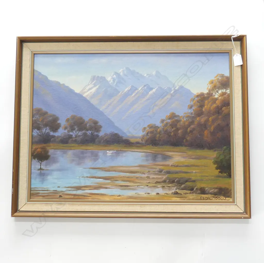 OIL ON BOARD MT EARNSLAW SIGNED S F DROMGOOLE H550 L700MM Image 1++