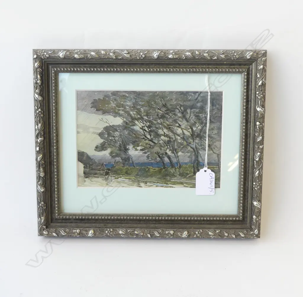 ALFRED EAST 'A STORMY EVENING' WC PRINT 120x185mm Image 1++
