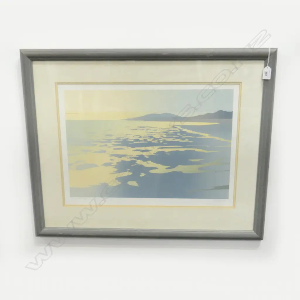 LAURIE LEITCH 'TIDAL PATTERNS' SCREENPRINT 41/50 380x540mm Image 1++