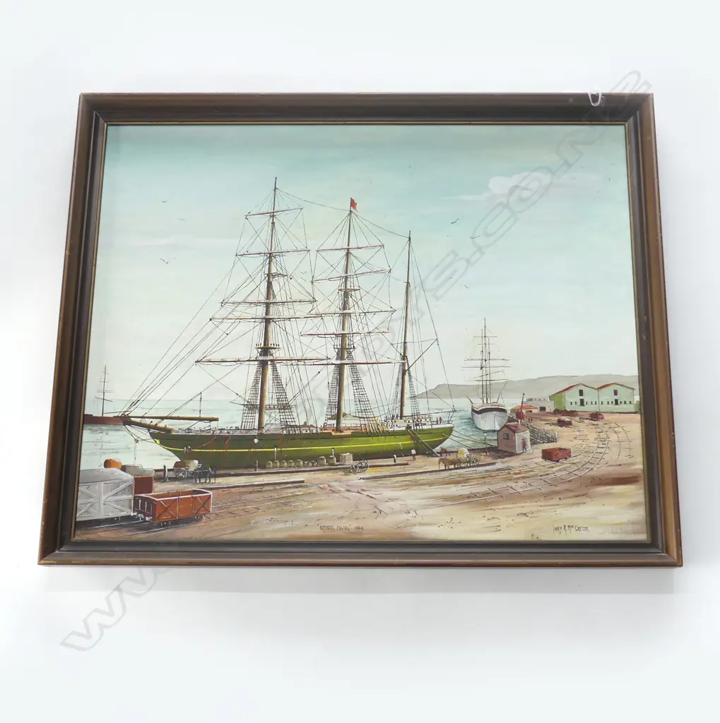 OIL ON BOARD ARUNDEL CASTEL SIGNED JAMES MACGREGGOR H670 L840MM Image 1++