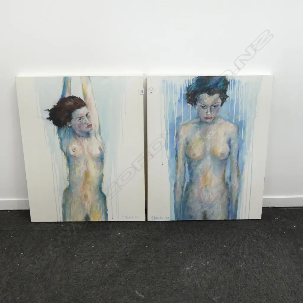 PR GRANT FINCH NUDES 'THOUGHTS ON KATE I & II' '09 760x610mm Image 1++