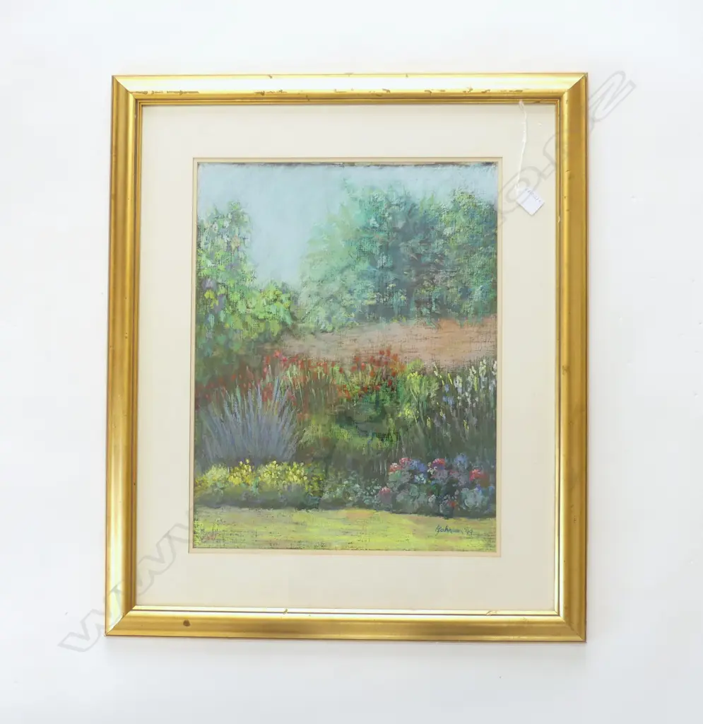 LEONORA JOHNSON 'ENCHANTED GARDEN II' PASTEL '99 495x385mm Image 1++