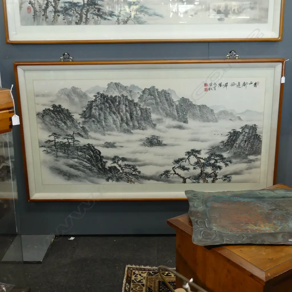 ORIENTAL LANDSCAPE ARTWORK 855x1520mm overall Image 1++