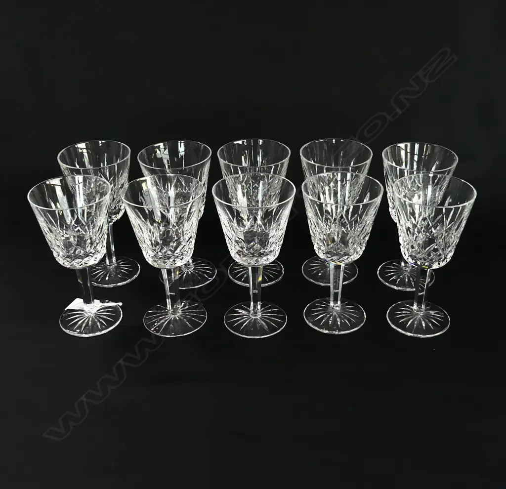 10 WATERFORD WINE GLASSES H150MM Image 1++