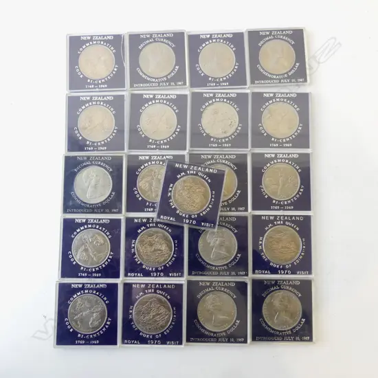 21 COMMEMORATIVE COINS