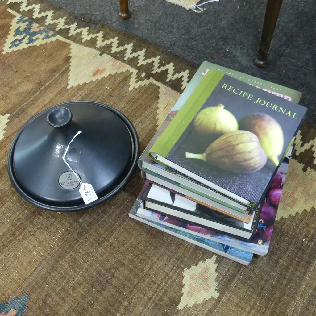 EMILE HENRY TAGINE 260mm dia + 6 RECIPE BOOKS Image 1++