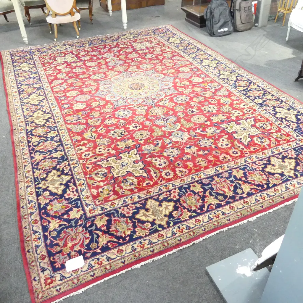 PERSIAN HAND KNOTTED NAJAFABAD CARPET 3990x2770mm Image 1++
