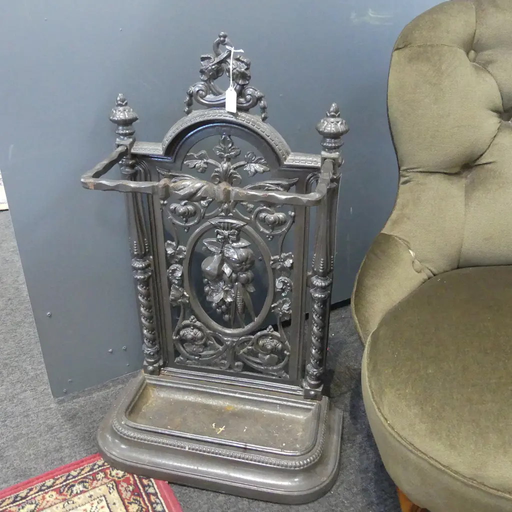 CAST IRON UMBRELLA STAND 465x210x735mm Image 1++