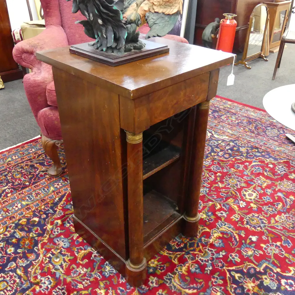 BIEDERMEIER MAHOGANY CABINET 425x425x760mm Image 1++