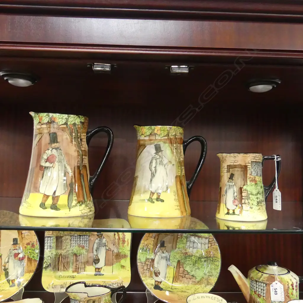 3 ROYAL DOULTON GAFFERS JUGS H.175mm Image 1++