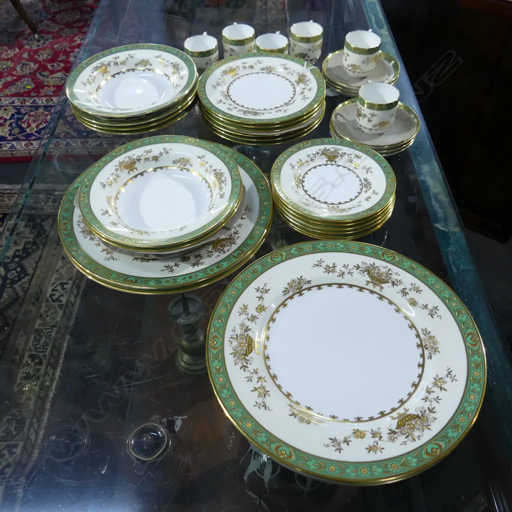 6 PLACE SETTING TIFFANY & CO. (New York) MINTONS (made in England) 6 PLACE DINNER & COFFEE SERVICE Image 1++