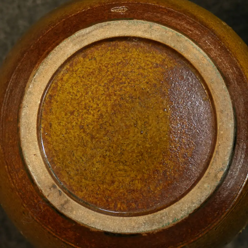 STUDIO POTTERY 3 HANDLED VASE, MAKER'S STAMP 'WS' (NOT SMESIK AS ORIG NOTED),  H.400mm Image 1++