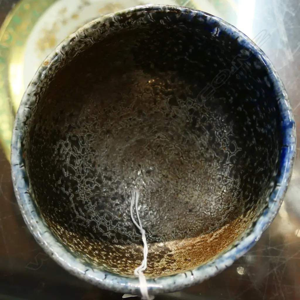 Attributed MIREK SMISEK SALT GLAZE BOWL named in pen to base kiln chips to base Dia.110mm Image 1++