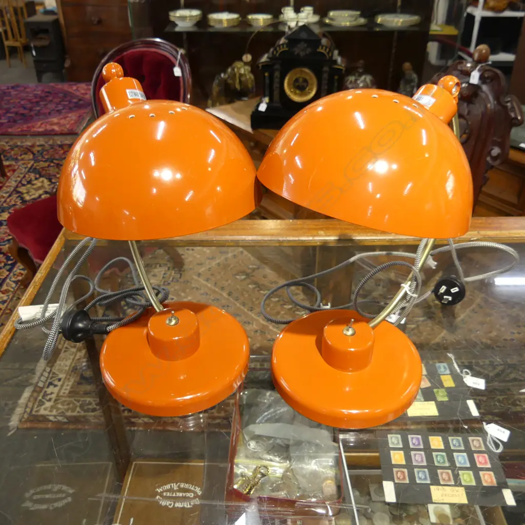 PR CONTEMPORARY ORANGE METAL LAMPS H.350mm Image 1++