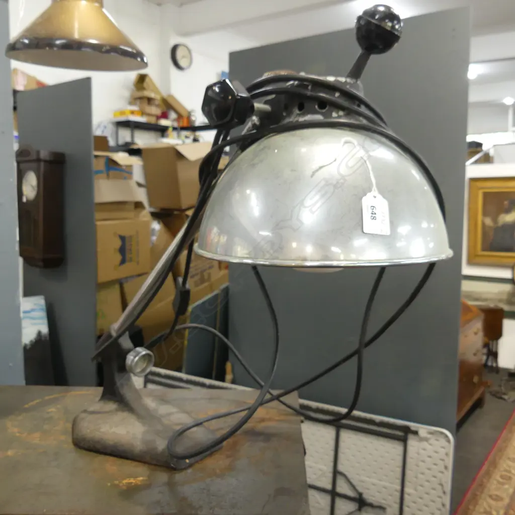 INDUSTRIAL TABLE LAMP 'DRECO INFARED' H.500mm APPROX. Adjustable Image 1++