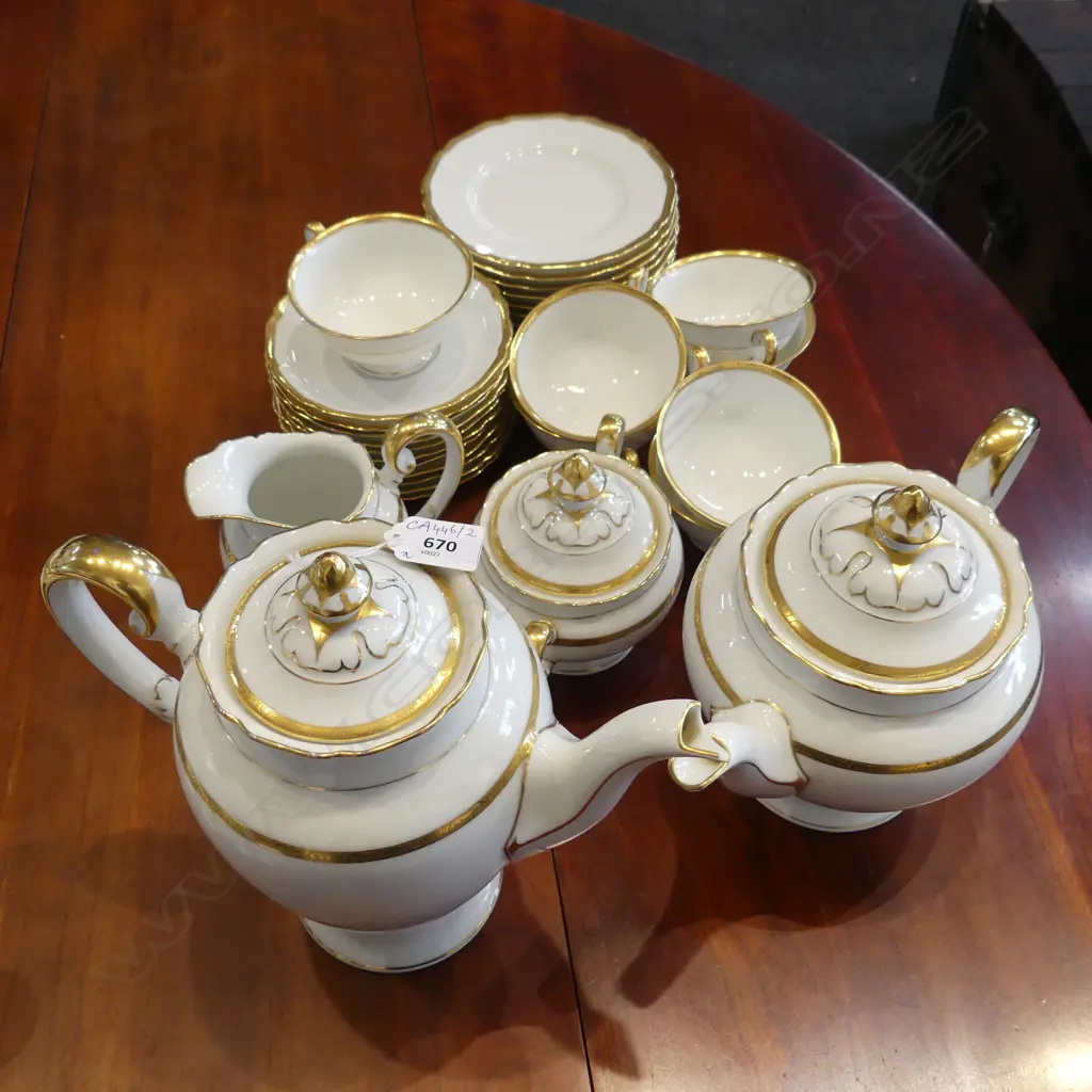 LG HUTSCHENREUTHER 'MADELEINE' TEA SET + COFFEE POT (SPOUT AF) Image 1++